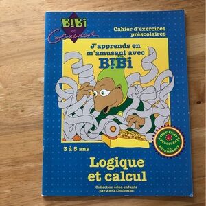 FRENCH Vintage Bibi et Geneviève preschool work book